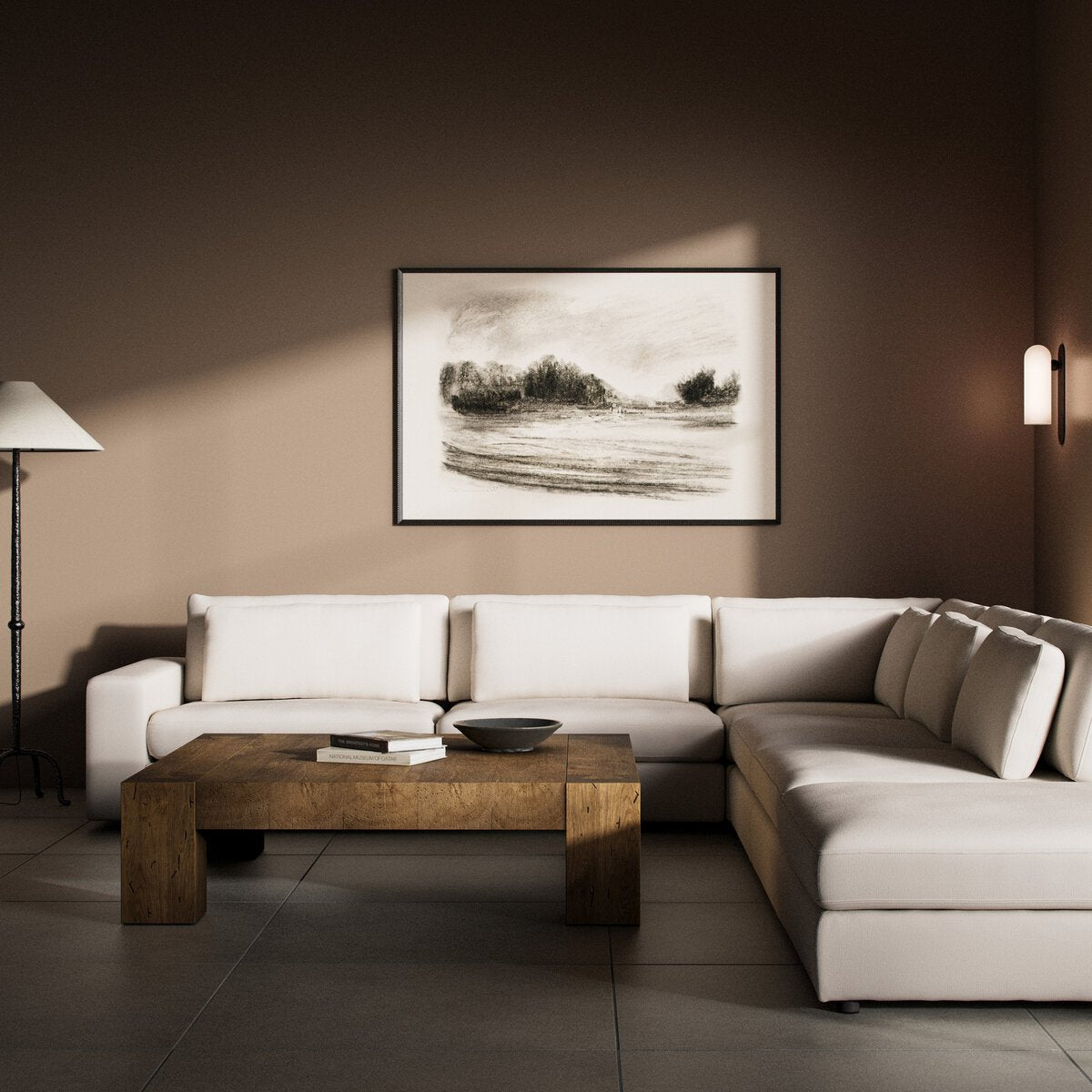 Bloor 5-Piece Sectional - Crypton Nomad Marshmallow - Laf Sofa W/ Ottoman - 106157-018_4