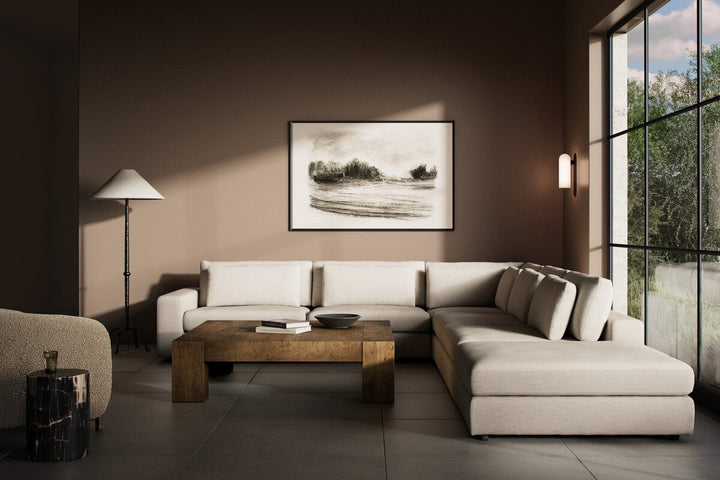 Bloor 5-Piece Sectional - Crypton Nomad Snow - Laf Sofa W/ Ottoman - 106157-020_2