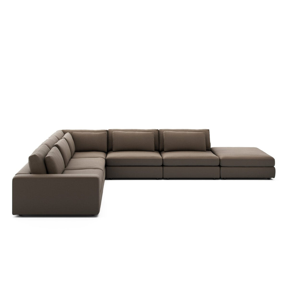 Bloor 5-Piece Sectional - Savoy Coffee - Laf Sofa W/ Ottoman - 106157-021_1