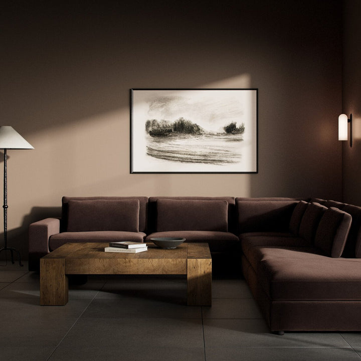 Bloor 5-Piece Sectional - Surrey Cocoa - Laf Sofa W/ Ottoman - 106157-025_4