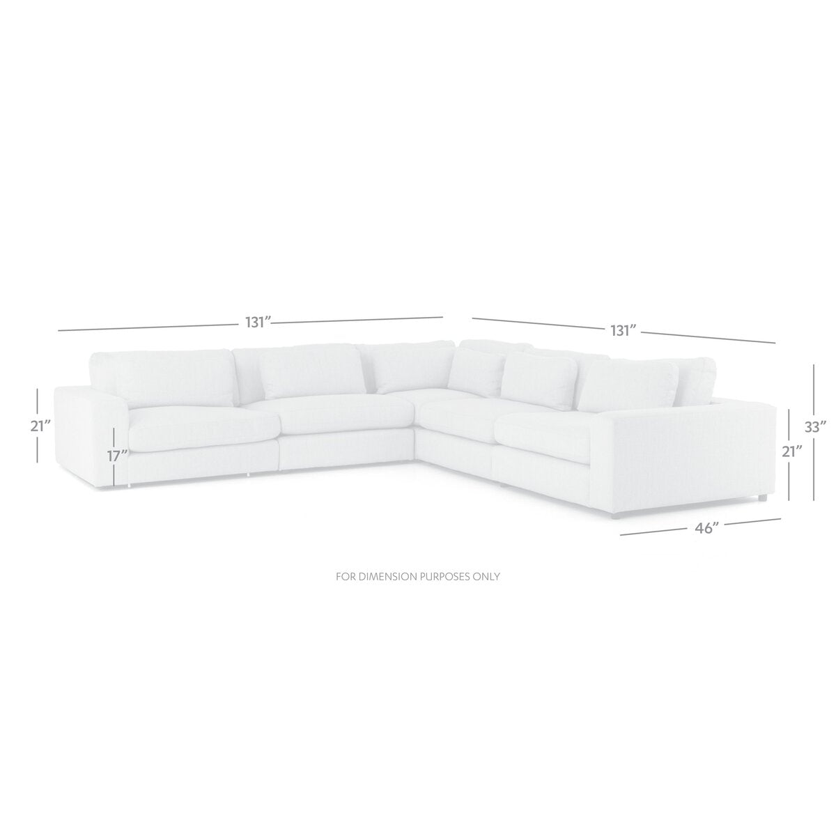 Bloor 5-Piece Sectional - Landale Charcoal - 5-Piece Sectional - 106171-010_3