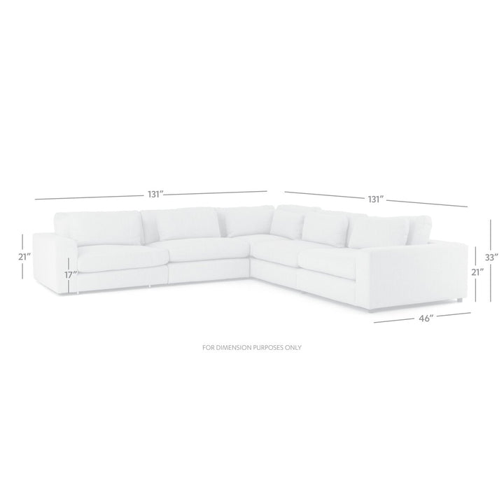 Bloor 5-Piece Sectional - Landale Charcoal - 5-Piece Sectional - 106171-010_3