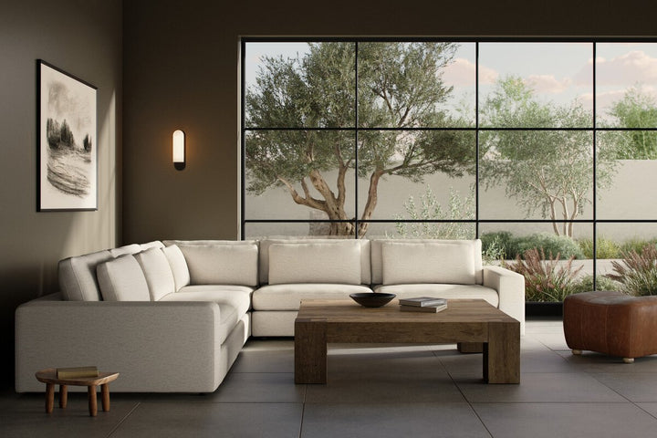 Bloor 5-Piece Sectional - Crypton Nomad Snow - 5-Piece Sectional - 106171-022_2