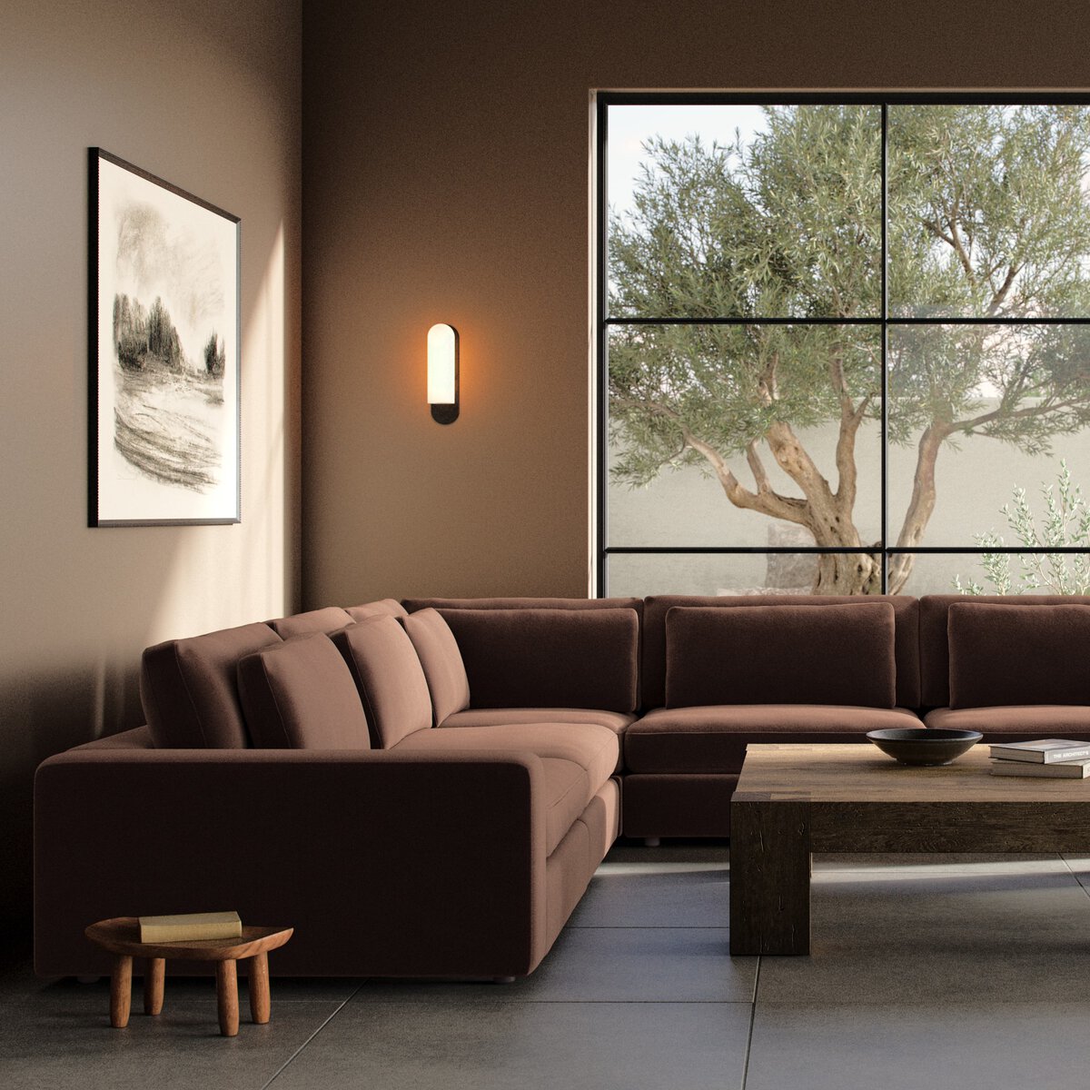 Bloor 5-Piece Sectional - Surrey Cocoa - 5-Piece Sectional - 106171-027_4