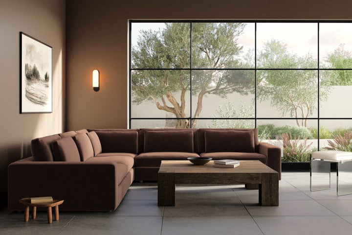 Bloor 5-Piece Sectional - Surrey Cocoa - 5-Piece Sectional - 106171-027_3