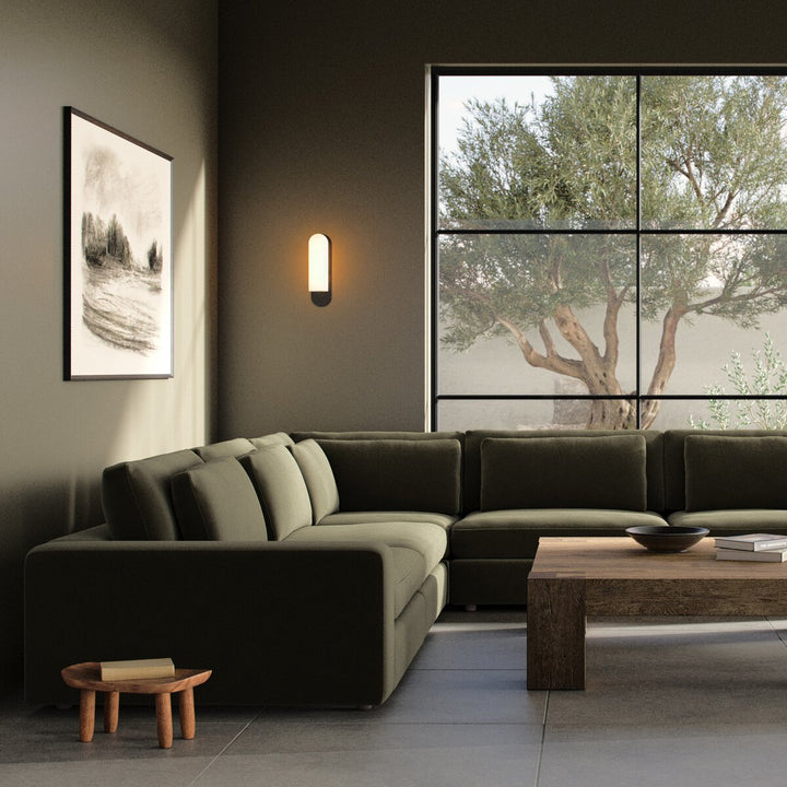 Bloor 5-Piece Sectional - Surrey Olive - 5-Piece Sectional - 106171-028_4