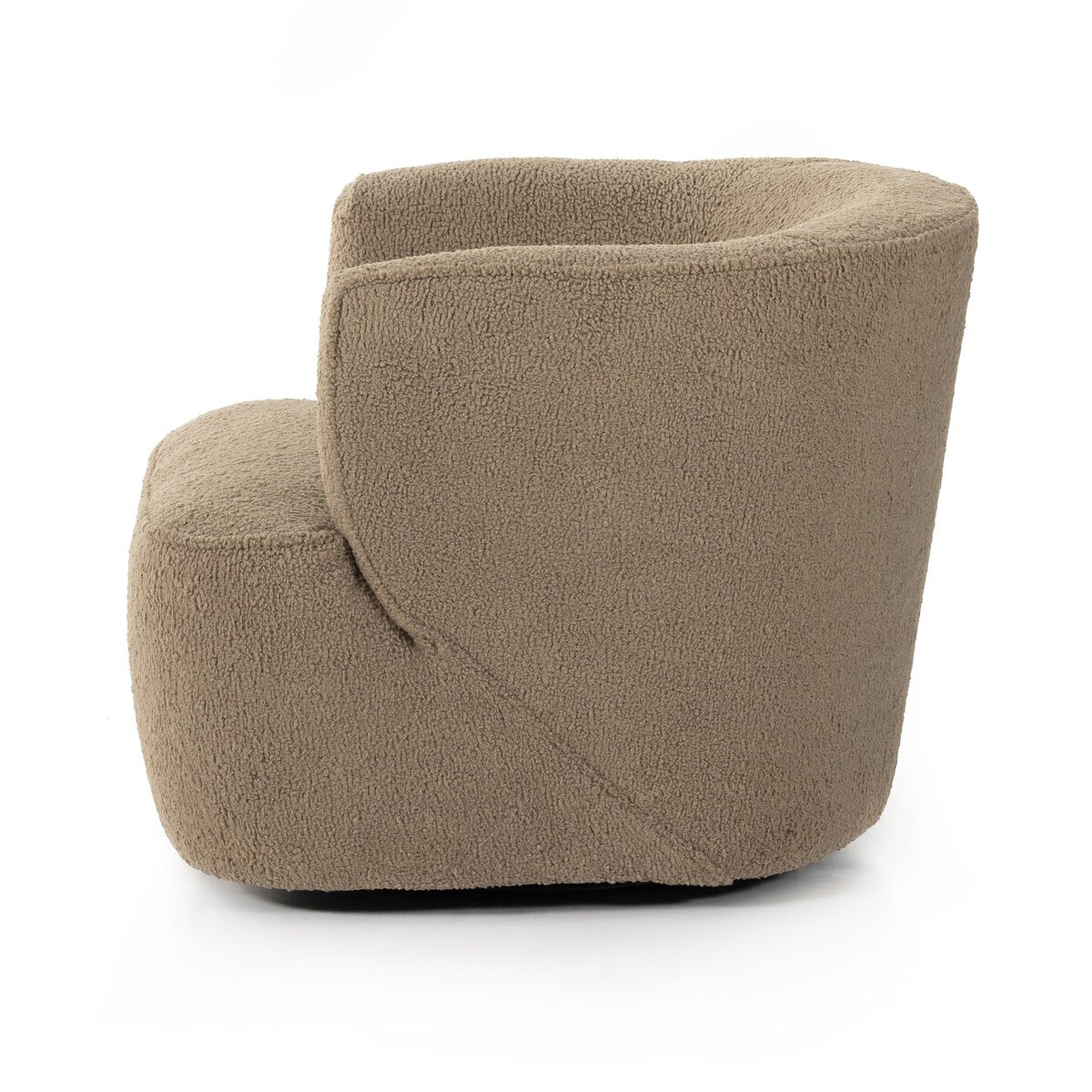 Mila Swivel Chair - Sheepskin Camel - 107195-014_3