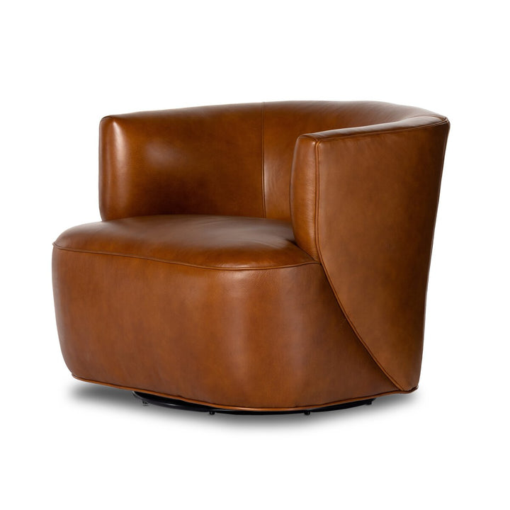Mila Swivel Chair - Riviera Cognac - 107195-018_2