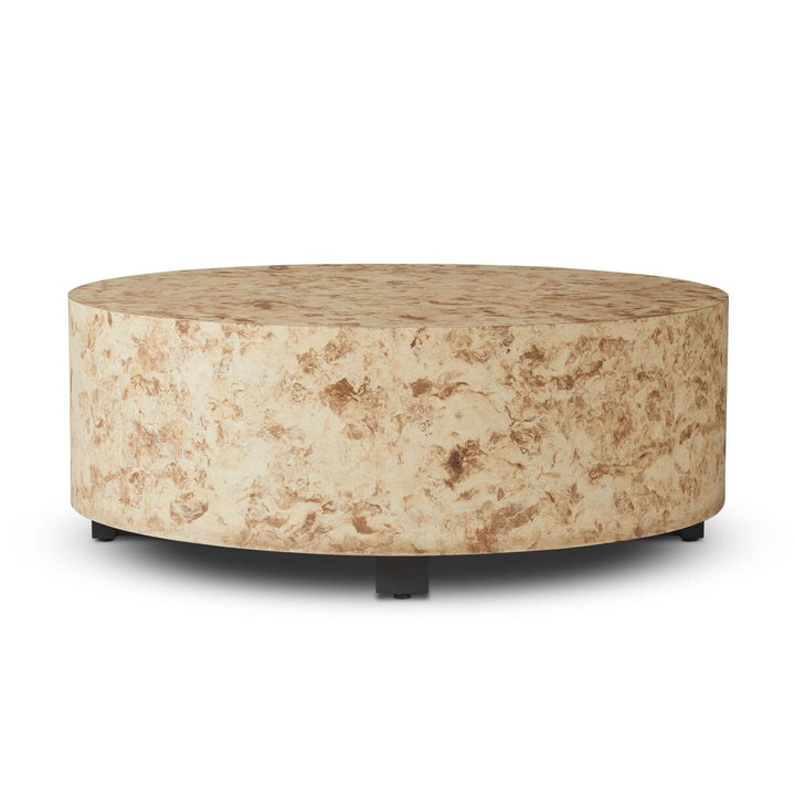 Hudson Round Coffee Table - Bark Paper - 107550-012_5