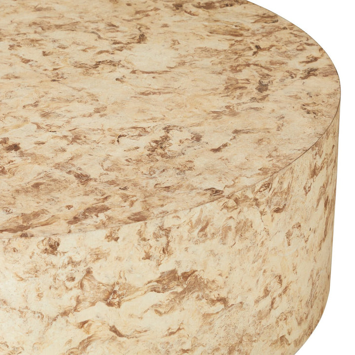 Hudson Round Coffee Table - Bark Paper - 107550-012_6