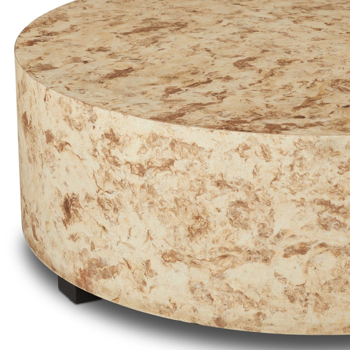Hudson Round Coffee Table - Bark Paper - 107550-012_7