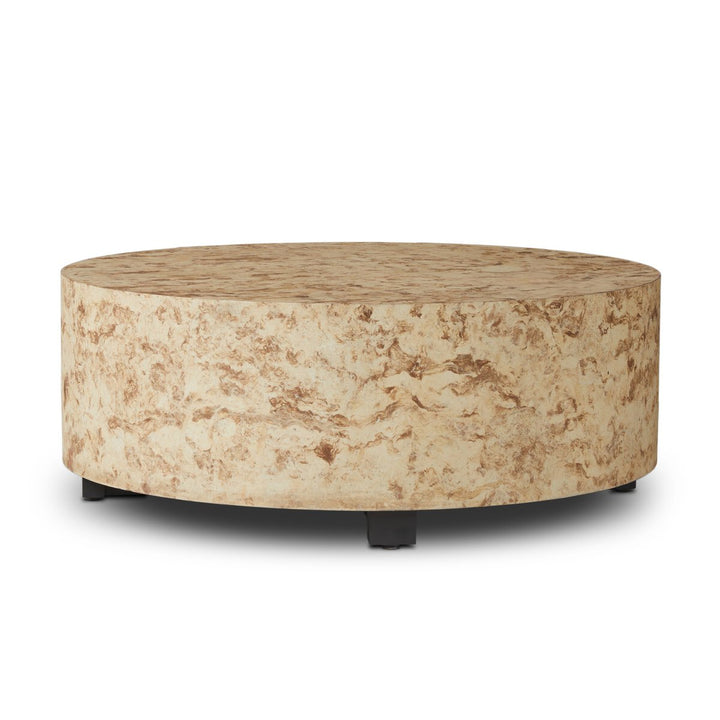 Hudson Round Coffee Table - Bark Paper - 107550-012_2