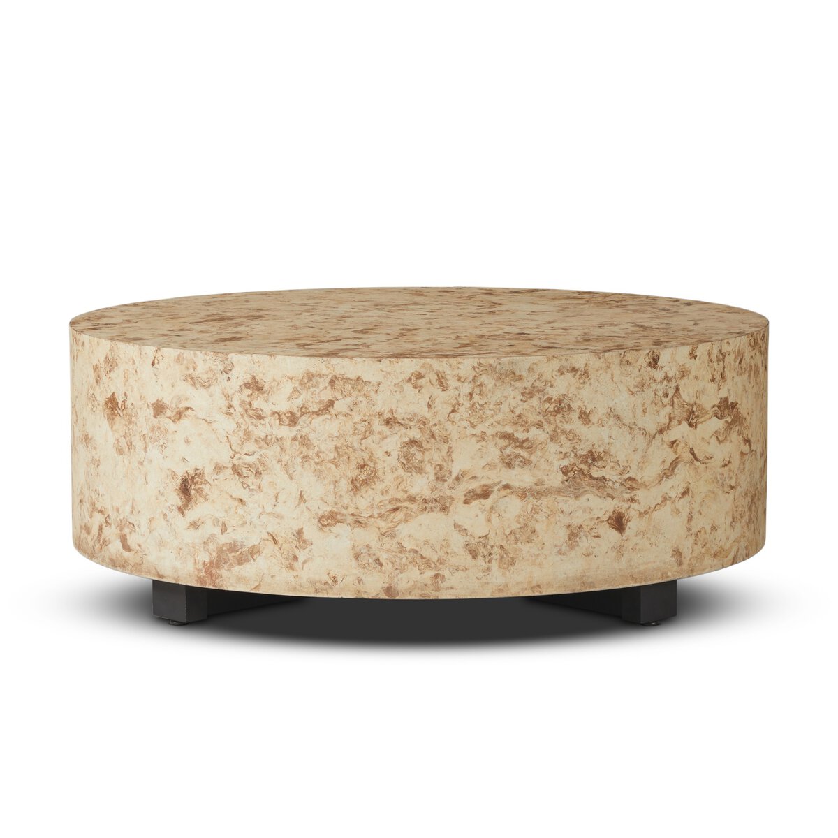 Hudson Round Coffee Table - Bark Paper - 107550-012_3
