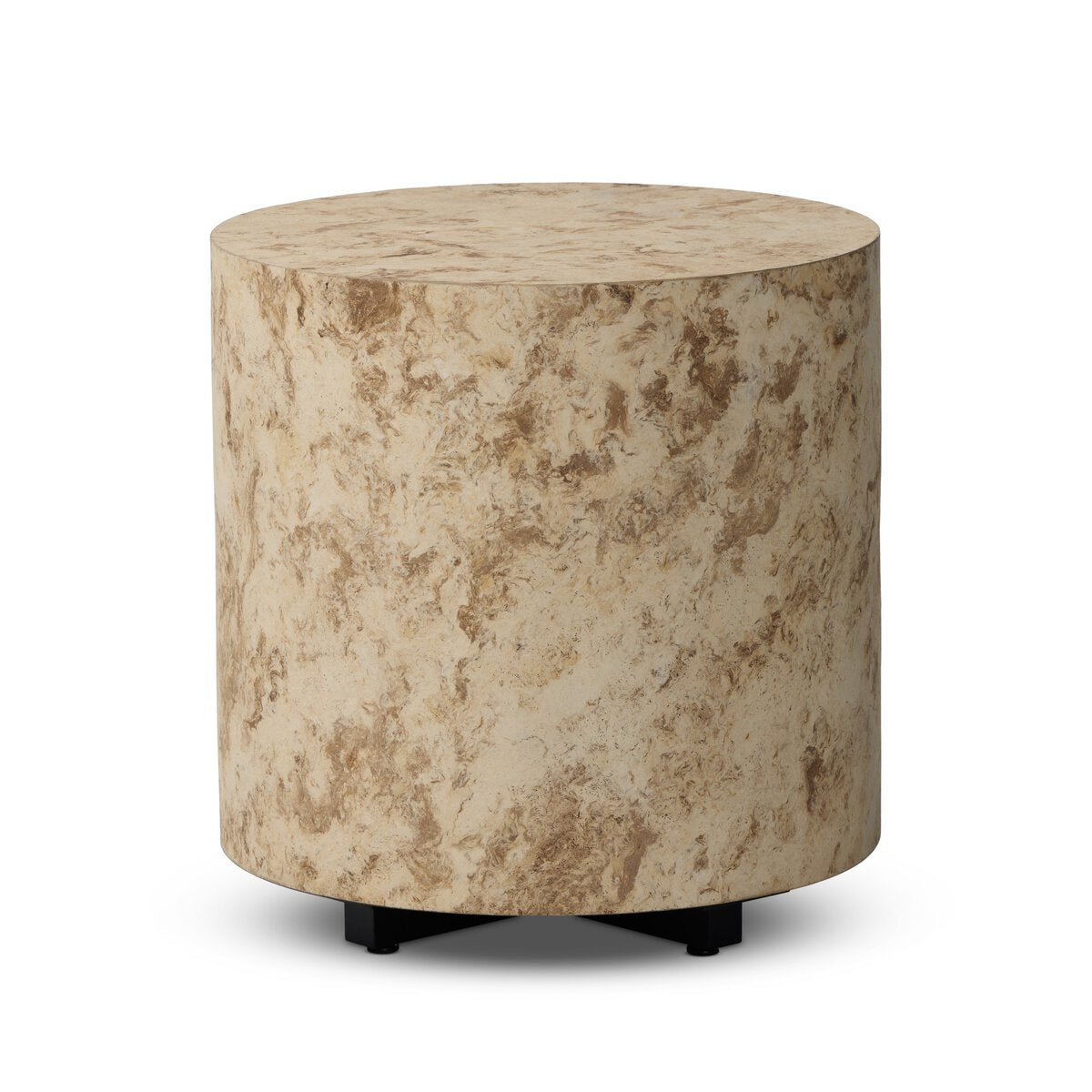 Hudson Round End Table - Bark Paper - 107578-005_5