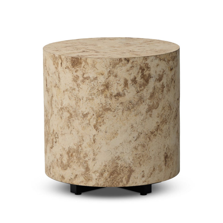 Hudson Round End Table - Bark Paper - 107578-005_5