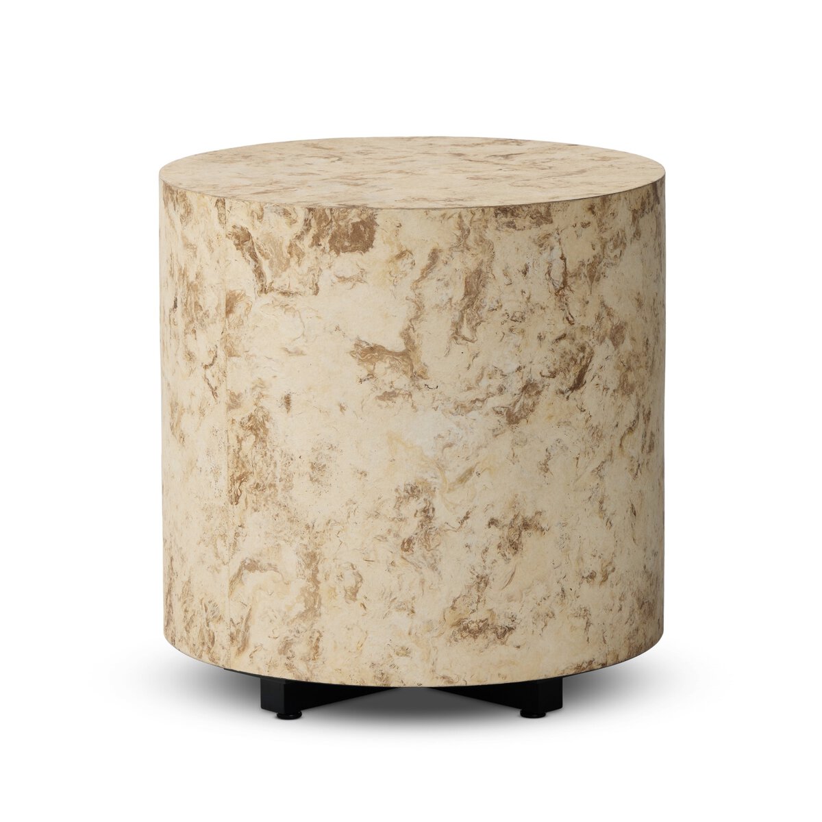 Hudson Round End Table - Bark Paper - 107578-005_1
