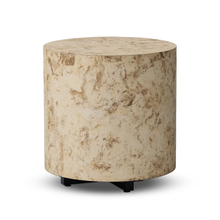 Hudson Round End Table - Bark Paper - 107578-005_2