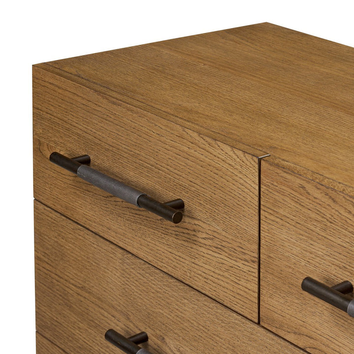 Rosedale 6 Drawer Tall Dresser - Amber Oak Veneer - 108708-007_6