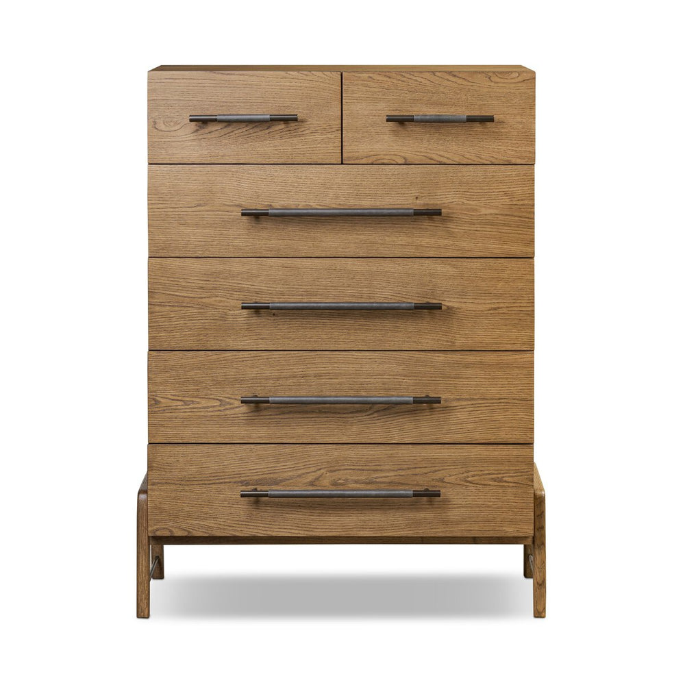 Rosedale 6 Drawer Tall Dresser - Amber Oak Veneer - 108708-007_1