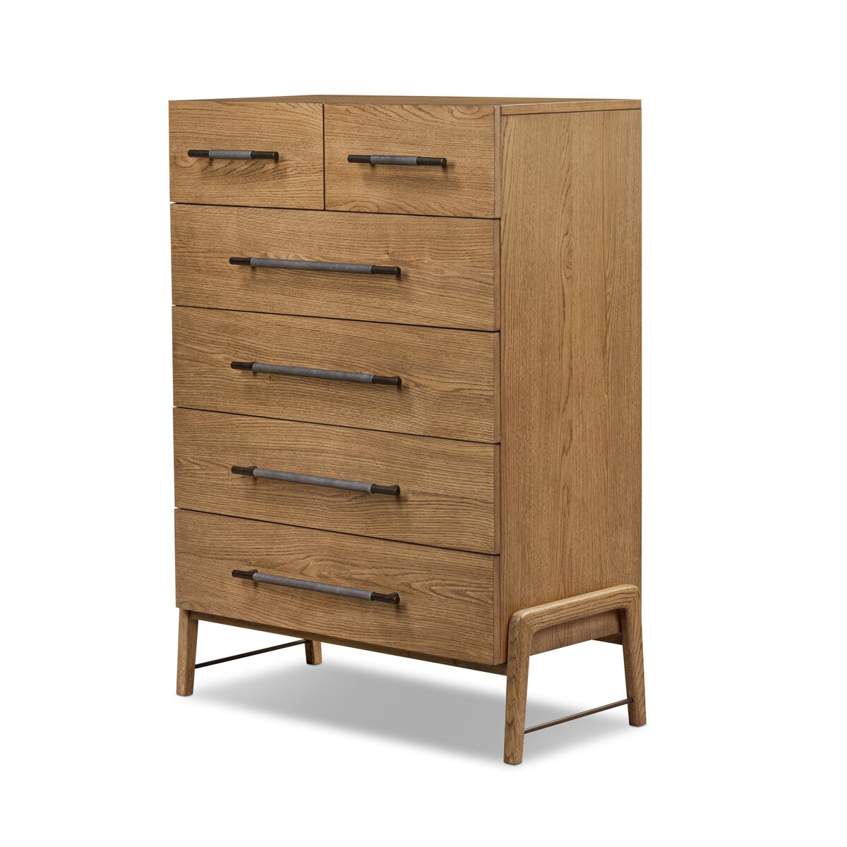Rosedale 6 Drawer Tall Dresser - Amber Oak Veneer - 108708-007_2