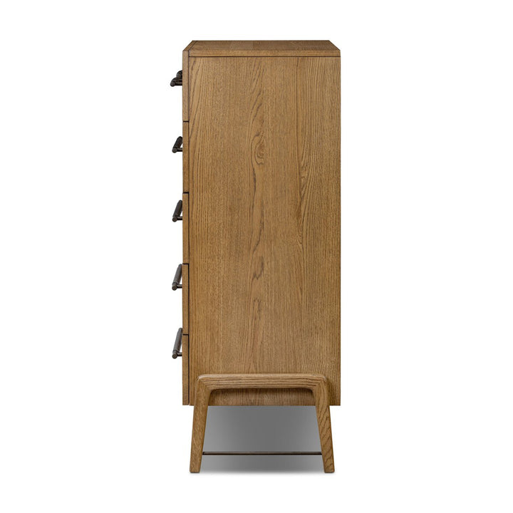Rosedale 6 Drawer Tall Dresser - Amber Oak Veneer - 108708-007_3