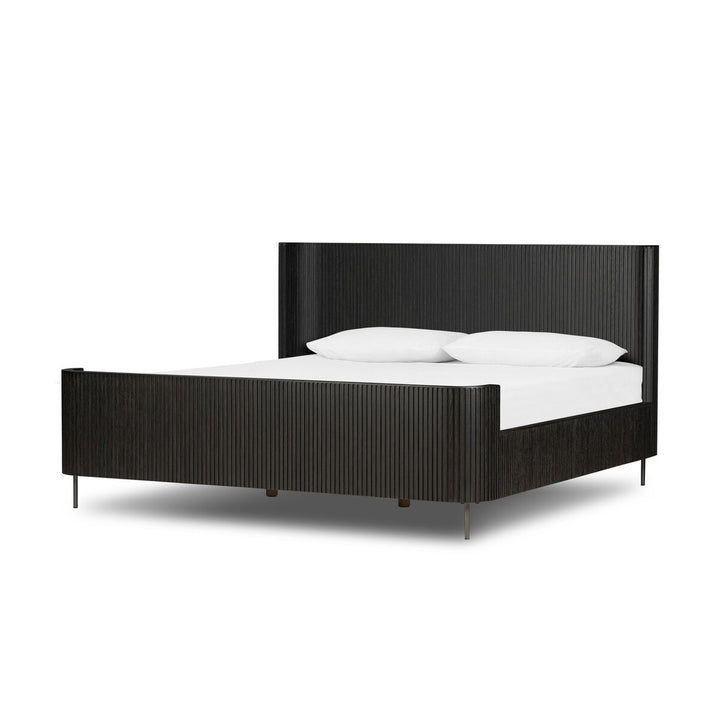 Fletcher Bed - King - Distressed Black Oak - 108786-006_2