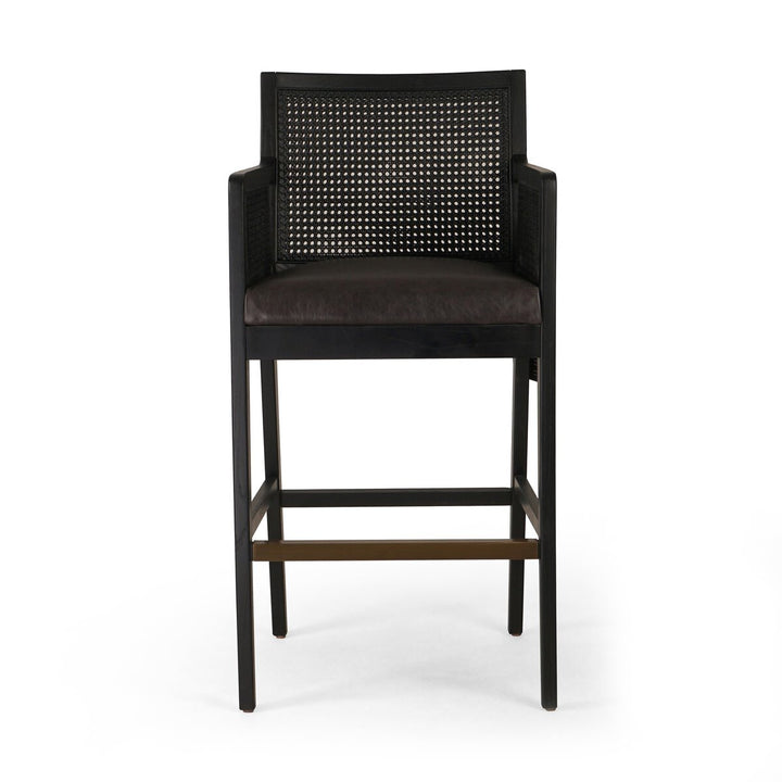 Antonia Cane Bar + Counter Stool - Sonoma Black - Counter - Brushed Ebony - 109035-021_1