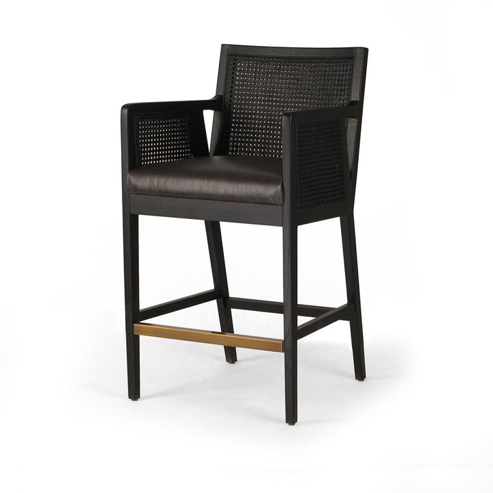 Antonia Cane Bar + Counter Stool - Sonoma Black - Counter - Brushed Ebony - 109035-021_2