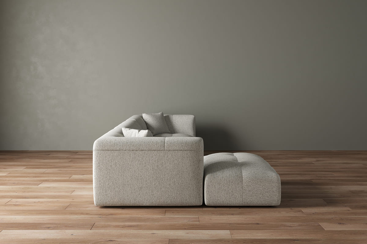 Moda 3-pc Modular Sofa W/Ottoman