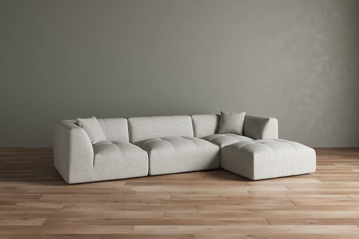 Moda 3-pc Modular Sofa W/Ottoman