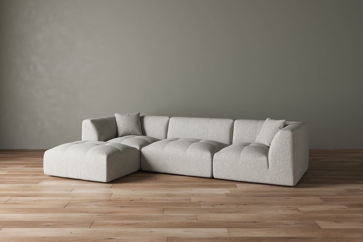 Moda 3-pc Modular Sofa W/Ottoman