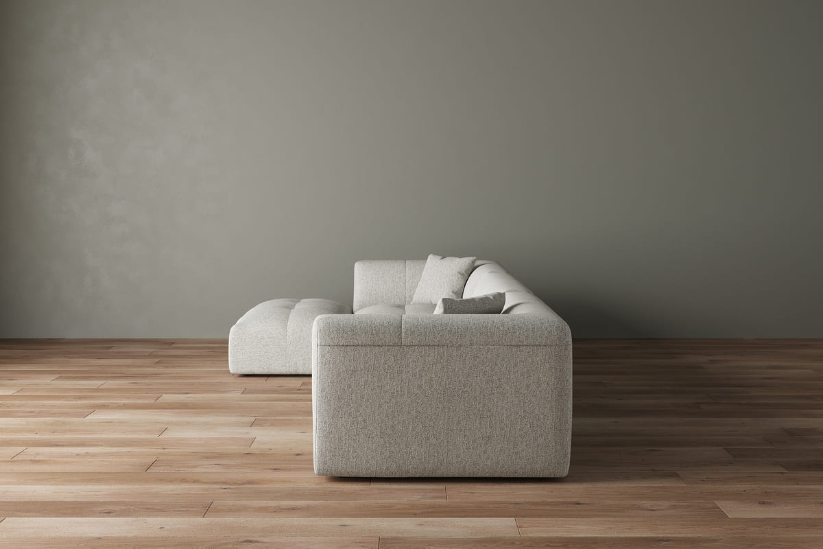 Moda 3-pc Modular Sofa W/Ottoman