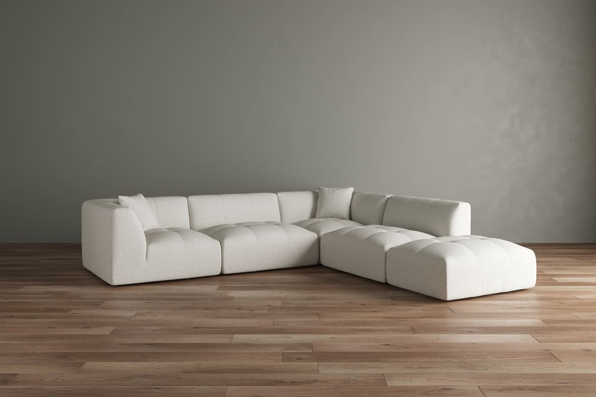 Moda 4-pc Modular Sofa W/Ottoman