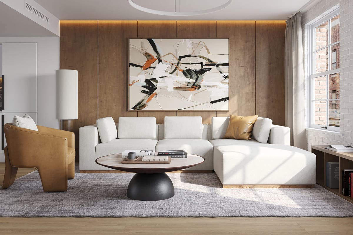 Emerson 4-pc Modular Sofa W/Ottoman
