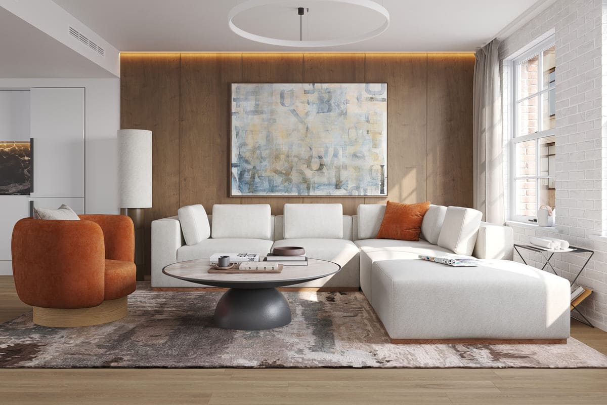 Emerson 4-pc Modular Sofa W/Ottoman