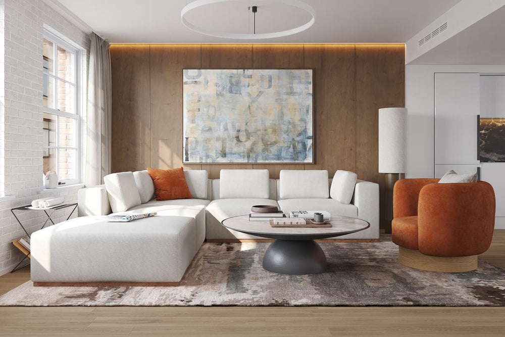 Emerson 4-pc Modular Sofa W/Ottoman