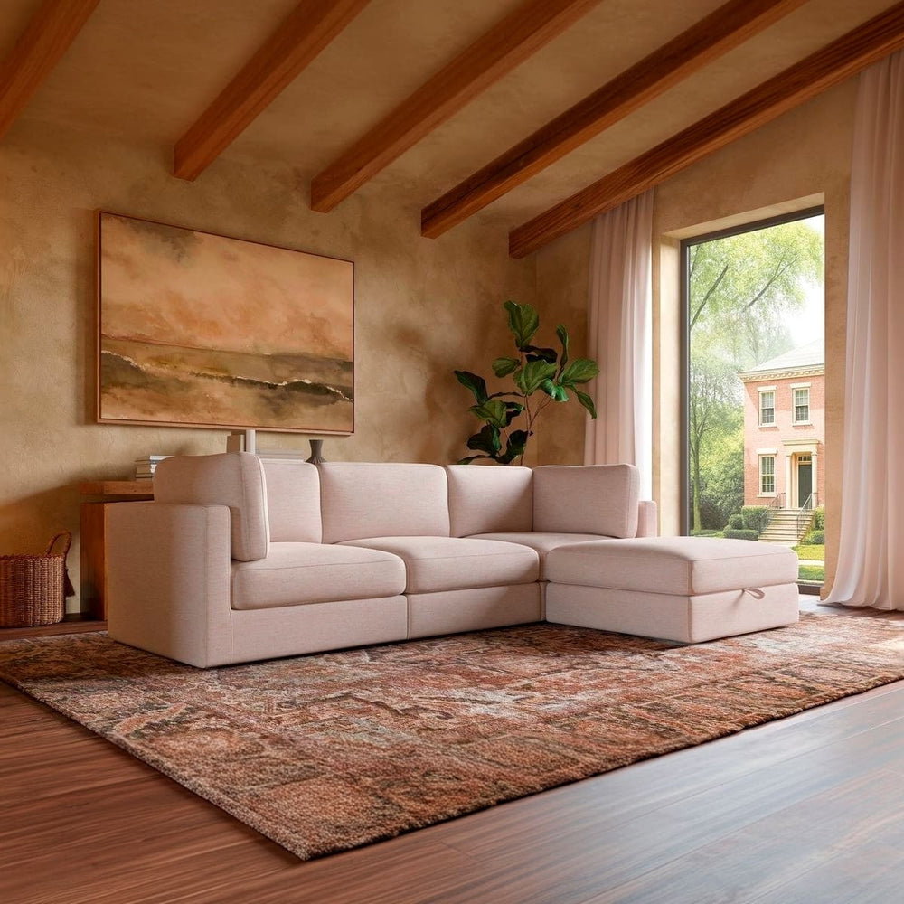 Haven 3-pc Modular Sofa W/Ottoman