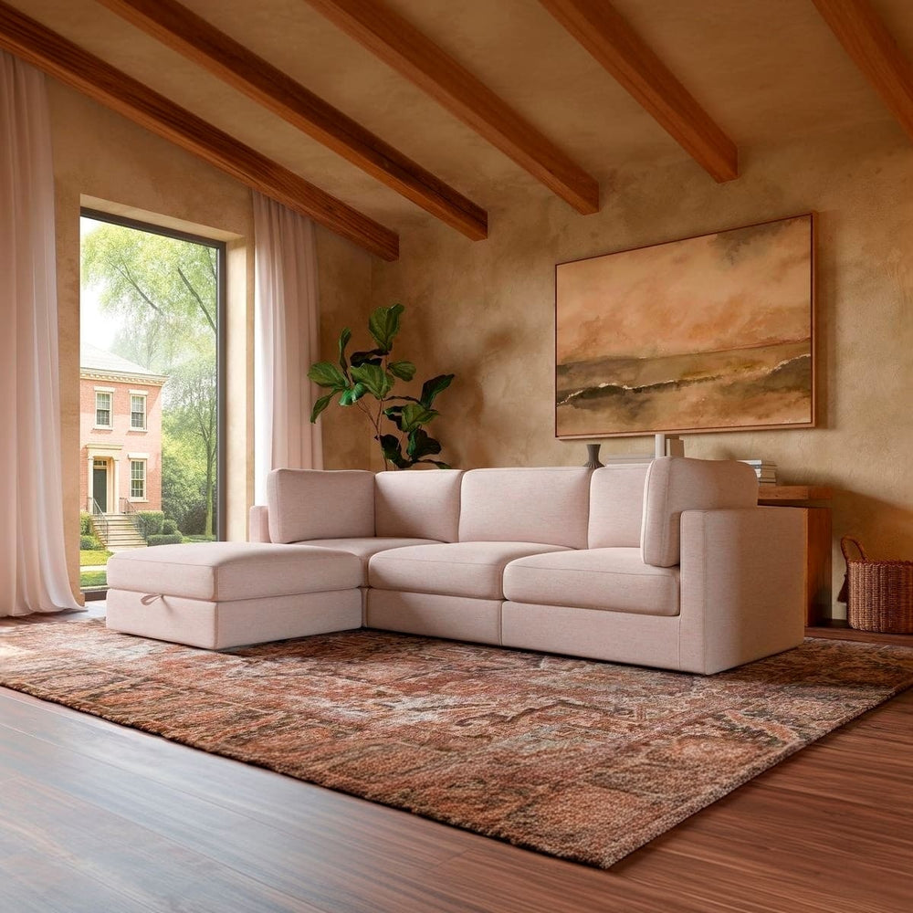 Haven 3-pc Modular Sofa W/Ottoman