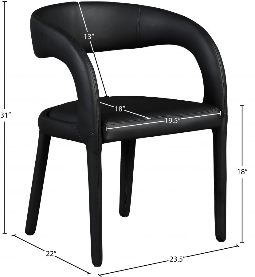 Sylvester Faux Leather Dining Chair