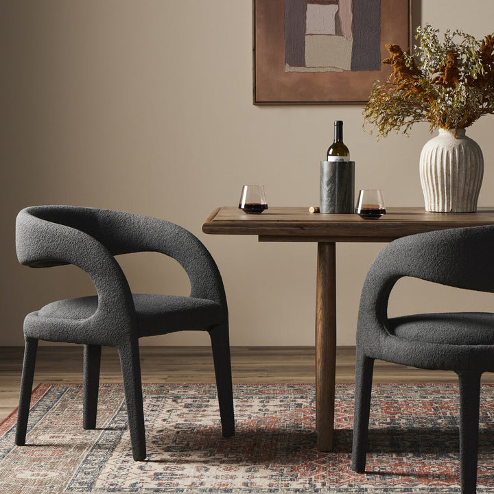 Hawkins Dining Chair - Fiqa Boucle Charcoal - 223320-025_4