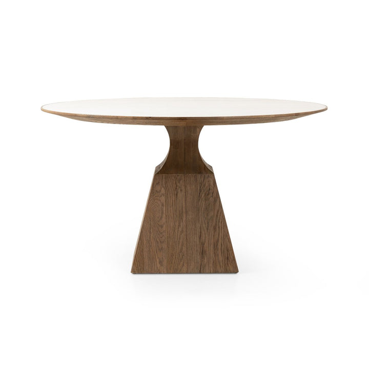 Sargon Dining Table - Honed White Marble - 223383-007_3