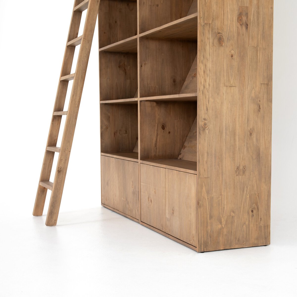 Bane Double Bookshelf w/ Ladder