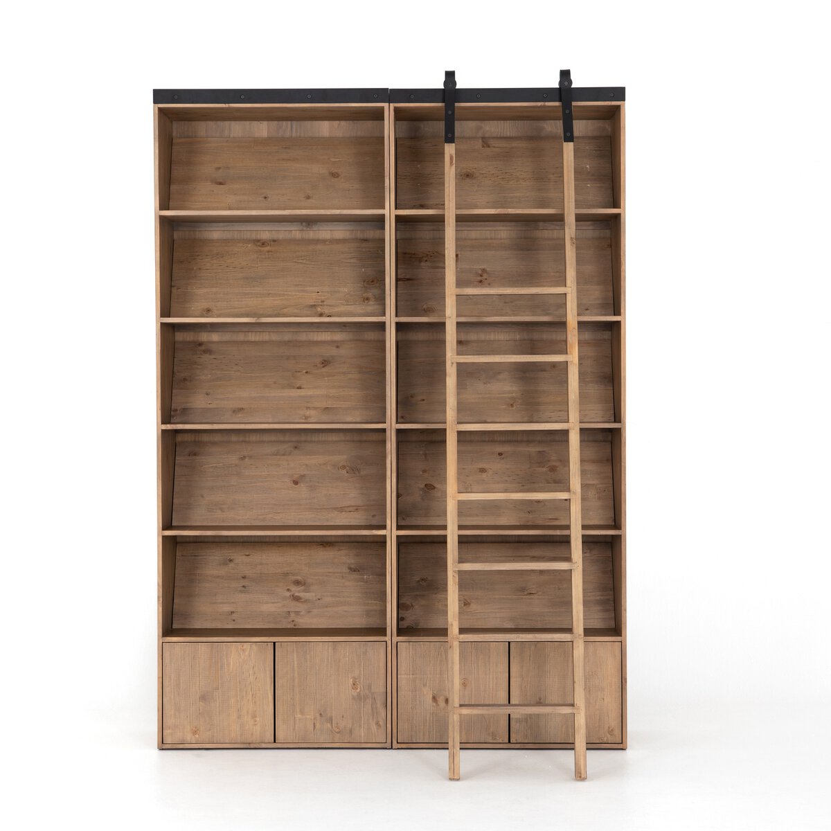 Bane Double Bookshelf w/ Ladder