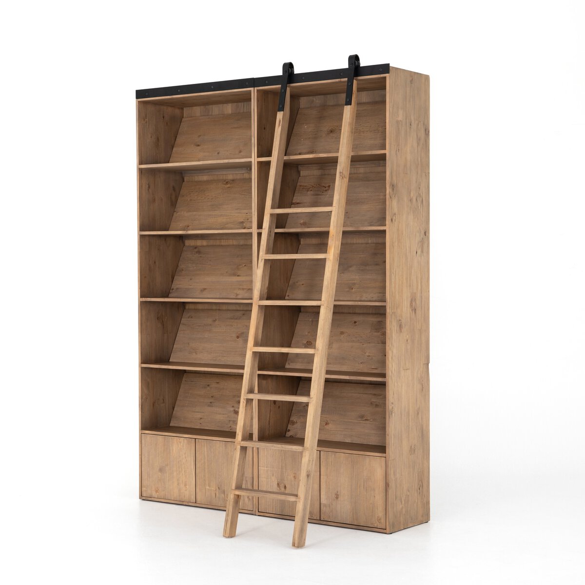 Bane Double Bookshelf w/ Ladder