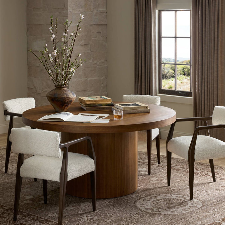 Hudson Round Dining Table - Natural Yukas - 224372-003_4