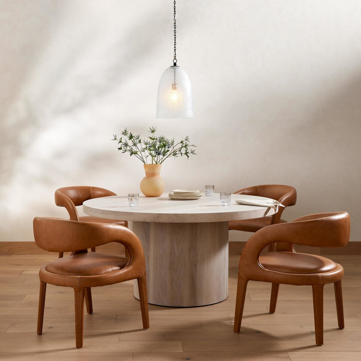 Hudson Round Dining Table - Ashen Walnut - 224372-008_4