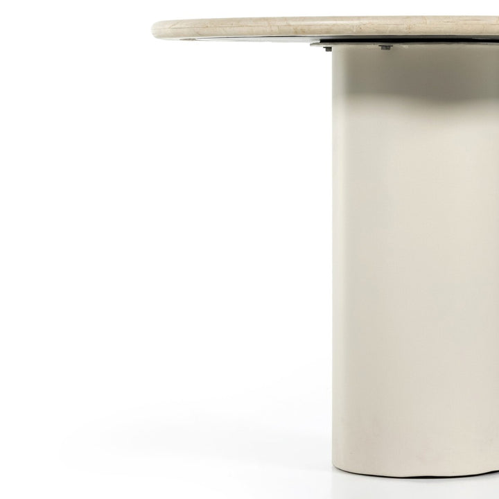 Belle Round Dining Table - 38" - Cream Marble - 224424-001_5