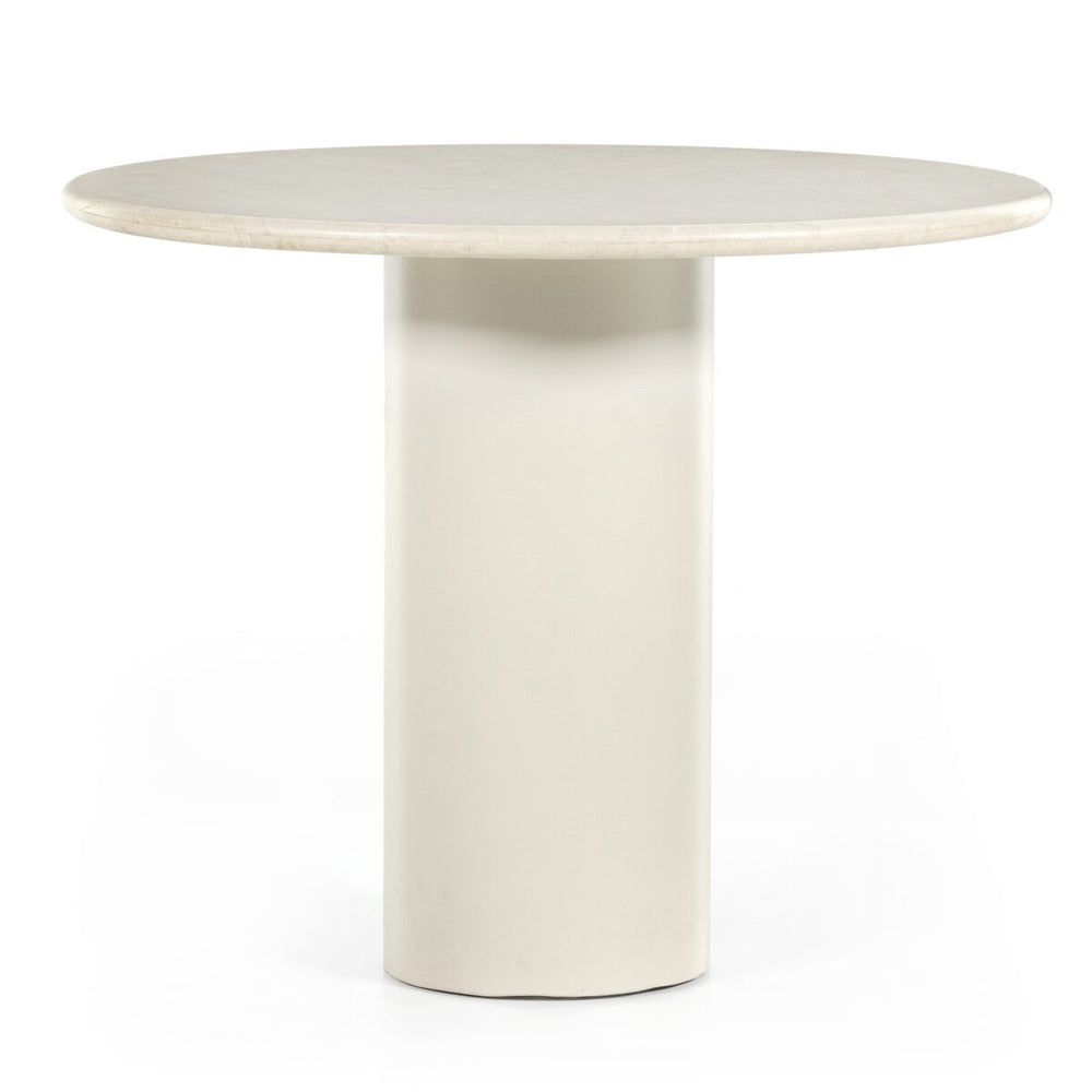 Belle Round Dining Table - 38" - Cream Marble - 224424-001_1