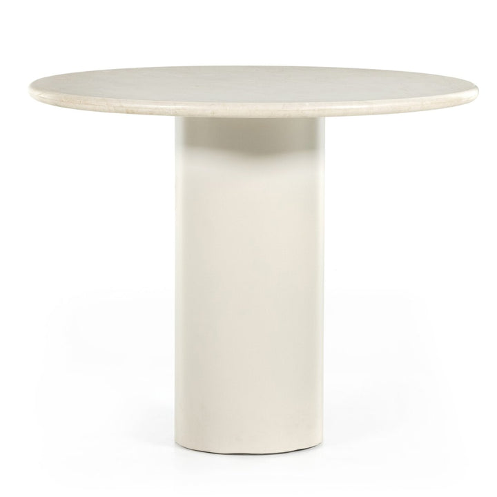 Belle Round Dining Table - 38" - Cream Marble - 224424-001_1