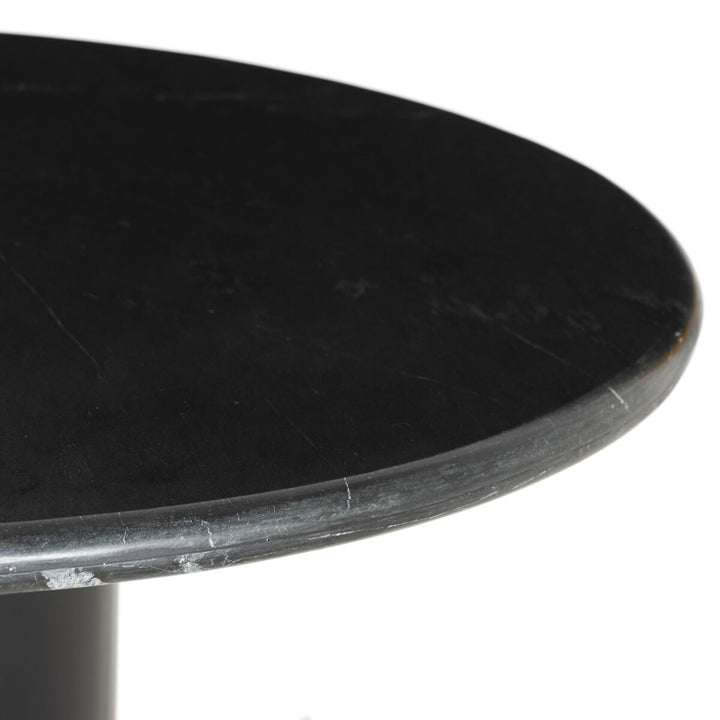 Belle Round Dining Table - 38" - Black Marble - 224424-003_3